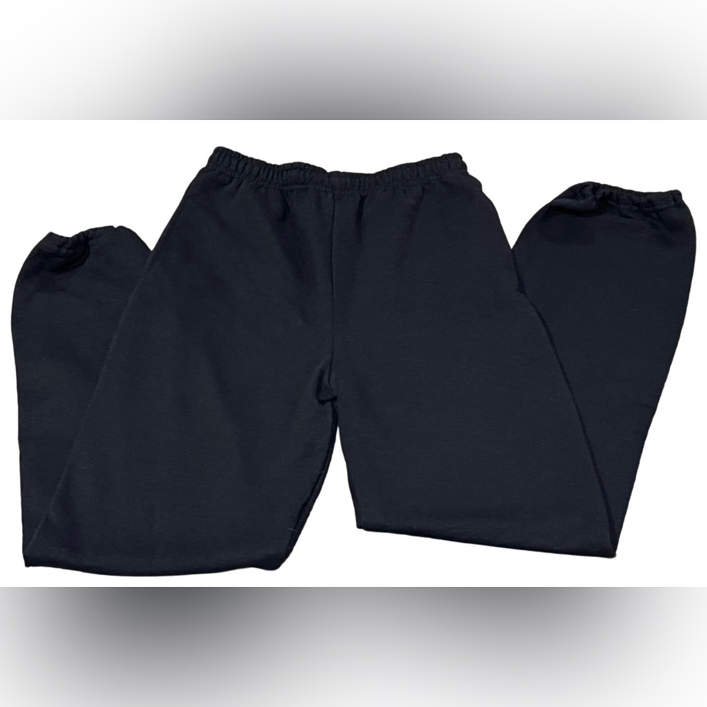Gildan Ladies Black Sweatpant Joggers, size S